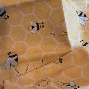 Honeycomb Bee Design Fabric in Yellow
